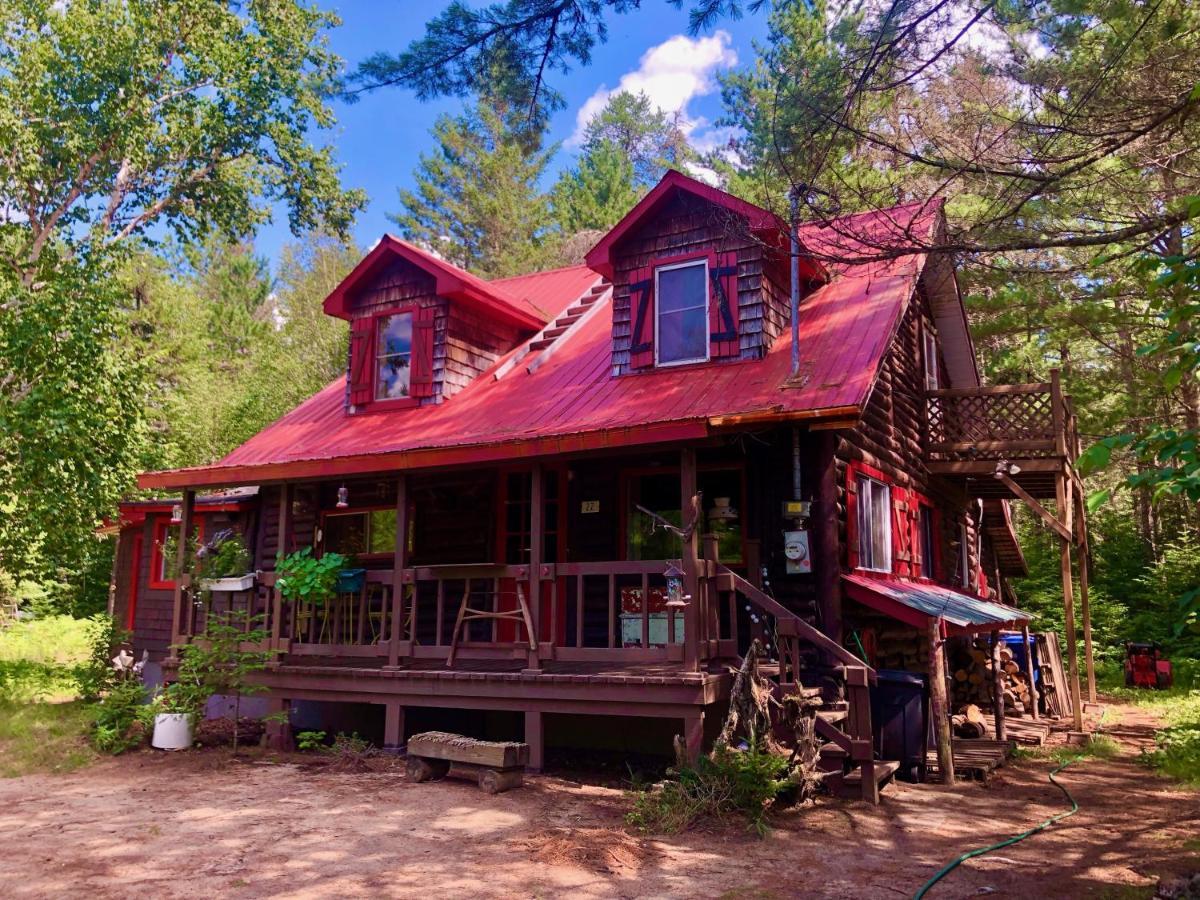 Chalet En Bois Rond Mauricie Saint-Alexis-des-Monts Eksteriør bilde