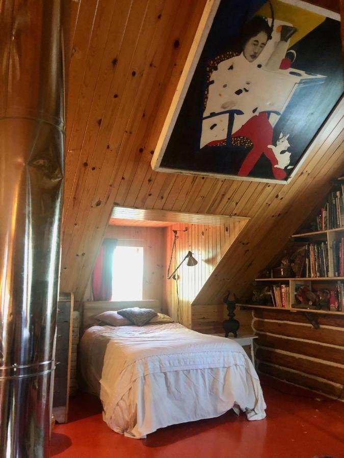Chalet En Bois Rond Mauricie Saint-Alexis-des-Monts Eksteriør bilde